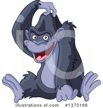 Royalty-Free (RF) Gorilla Clipart Illustration by yayayoyo - Stock Sample #1375166