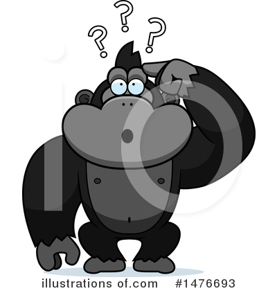 Royalty-Free (RF) Gorilla Clipart Illustration by Cory Thoman - Stock Sample #1476693