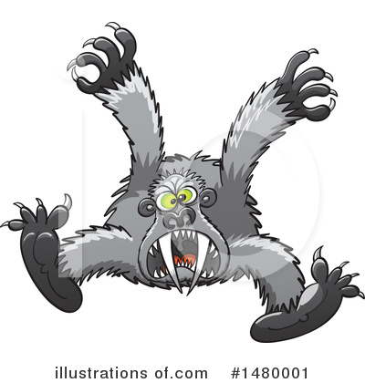 Royalty-Free (RF) Gorilla Clipart Illustration by Zooco - Stock Sample #1480001