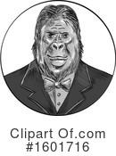 Gorilla Clipart #1601716 by patrimonio