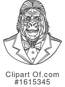 Gorilla Clipart #1615345 by patrimonio
