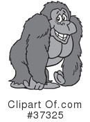 Gorilla Clipart #37325 by Johnny Sajem