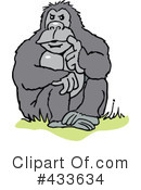 Gorilla Clipart #433634 by Johnny Sajem