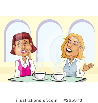 Gossip Clipart #225870 - Illustration by David Rey