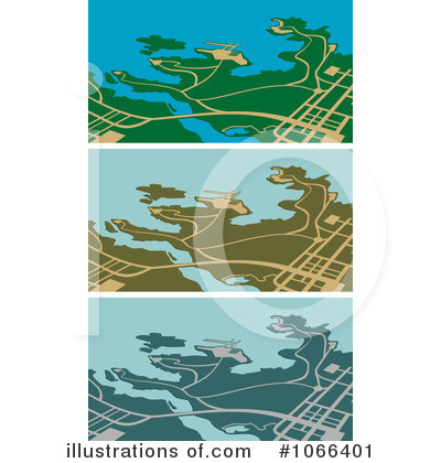 Royalty-Free (RF) Gps Maps Clipart Illustration by Vector Tradition SM - Stock Sample #1066401
