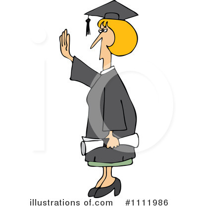 Royalty-Free (RF) Graduate Clipart Illustration by djart - Stock Sample #1111986