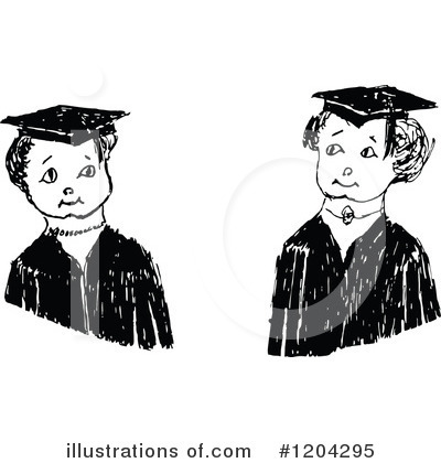 Graduation Clipart #1204295 by Prawny Vintage
