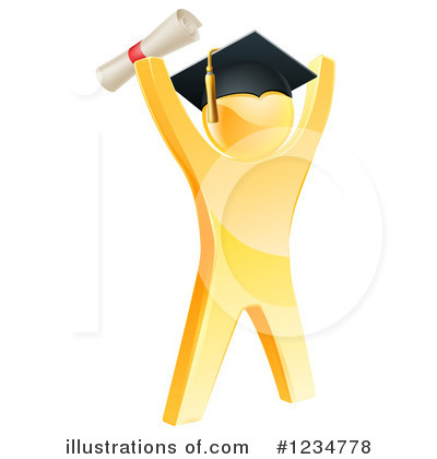 Royalty-Free (RF) Graduate Clipart Illustration by AtStockIllustration - Stock Sample #1234778