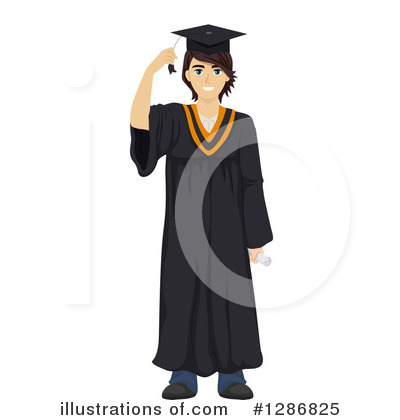 Royalty-Free (RF) Graduate Clipart Illustration by BNP Design Studio - Stock Sample #1286825