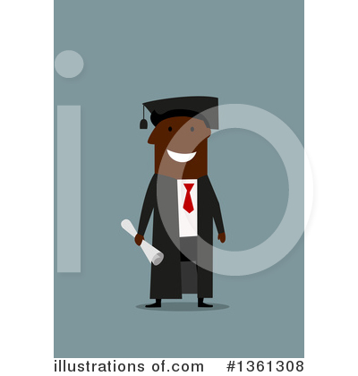 Graduate Clipart #1361308 by Vector Tradition SM