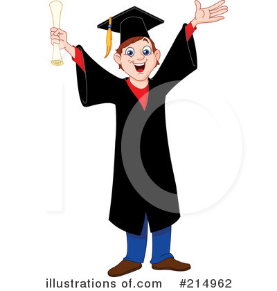 Royalty-Free (RF) Graduate Clipart Illustration by yayayoyo - Stock Sample #214962