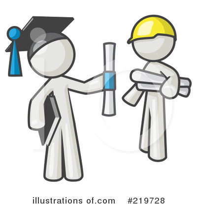 Royalty-Free (RF) Graduate Clipart Illustration by Leo Blanchette - Stock Sample #219728