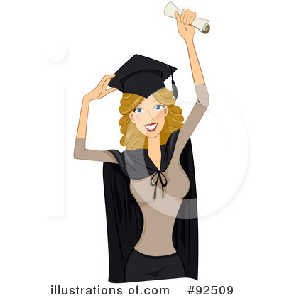 Royalty-Free (RF) Graduate Clipart Illustration by BNP Design Studio - Stock Sample #92509