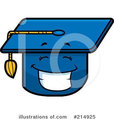 Royalty-Free (RF) Graduation Cap Clipart Illustration by Cory Thoman - Stock Sample #214925