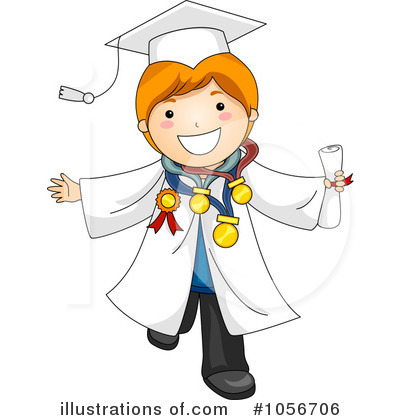 Royalty-Free (RF) Graduation Clipart Illustration by BNP Design Studio - Stock Sample #1056706