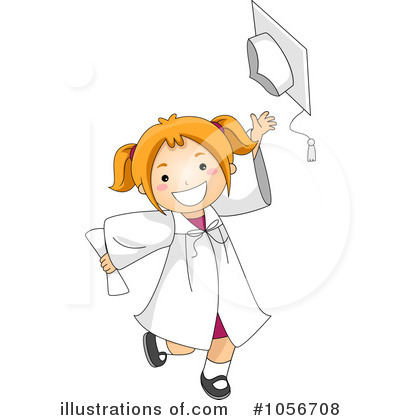 Royalty-Free (RF) Graduation Clipart Illustration by BNP Design Studio - Stock Sample #1056708
