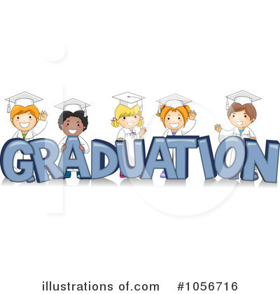 Royalty-Free (RF) Graduation Clipart Illustration by BNP Design Studio - Stock Sample #1056716