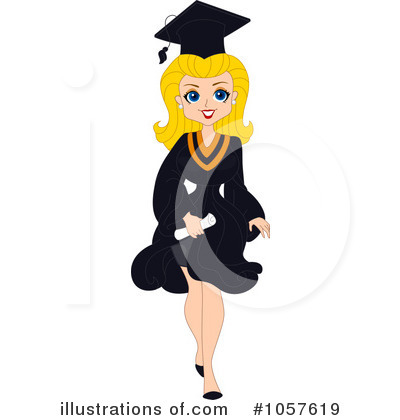 Royalty-Free (RF) Graduation Clipart Illustration by BNP Design Studio - Stock Sample #1057619