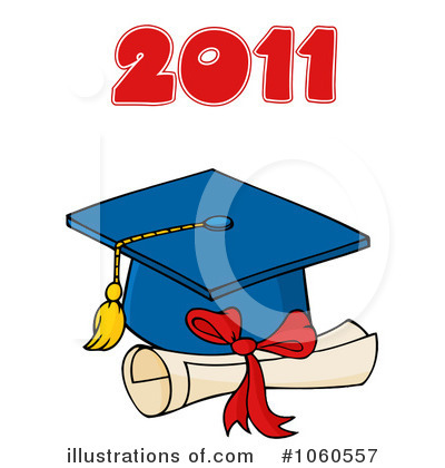 Graduation Cap Clipart #1060557 by Hit Toon