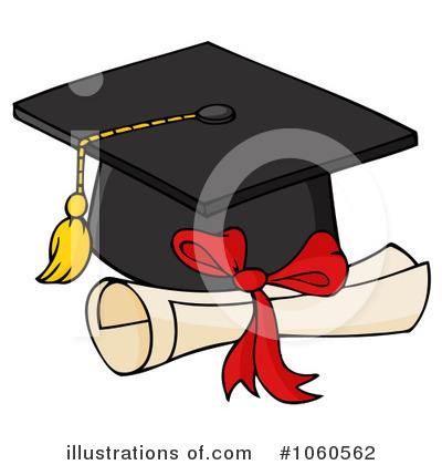 Royalty-Free (RF) Graduation Clipart Illustration by Hit Toon - Stock Sample #1060562