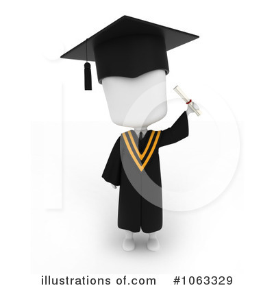 Royalty-Free (RF) Graduation Clipart Illustration by BNP Design Studio - Stock Sample #1063329