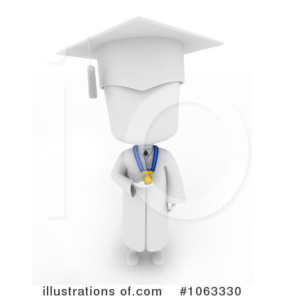 Royalty-Free (RF) Graduation Clipart Illustration by BNP Design Studio - Stock Sample #1063330
