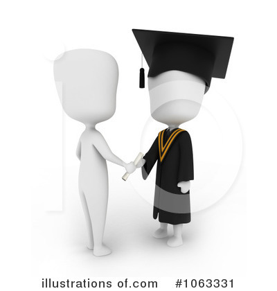 Royalty-Free (RF) Graduation Clipart Illustration by BNP Design Studio - Stock Sample #1063331