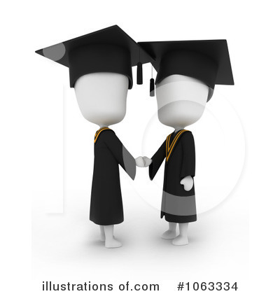 Royalty-Free (RF) Graduation Clipart Illustration by BNP Design Studio - Stock Sample #1063334