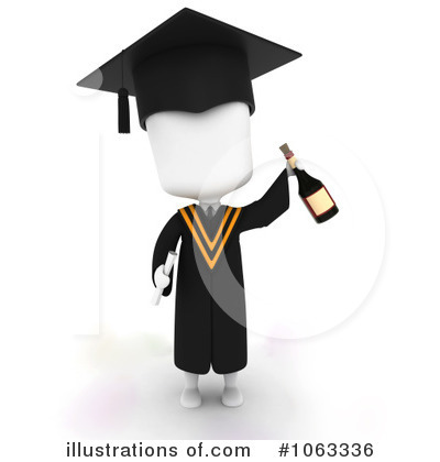 Royalty-Free (RF) Graduation Clipart Illustration by BNP Design Studio - Stock Sample #1063336