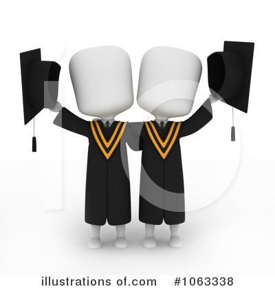 Royalty-Free (RF) Graduation Clipart Illustration by BNP Design Studio - Stock Sample #1063338