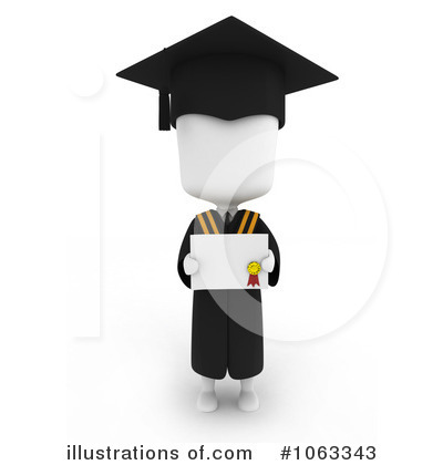 Royalty-Free (RF) Graduation Clipart Illustration by BNP Design Studio - Stock Sample #1063343