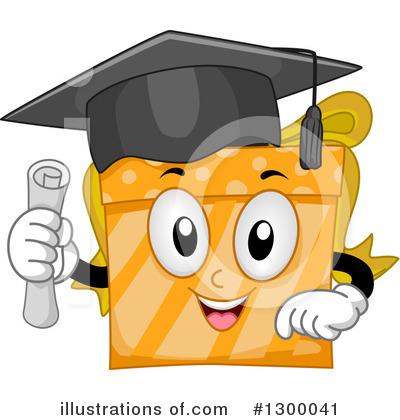 Royalty-Free (RF) Graduation Clipart Illustration by BNP Design Studio - Stock Sample #1300041