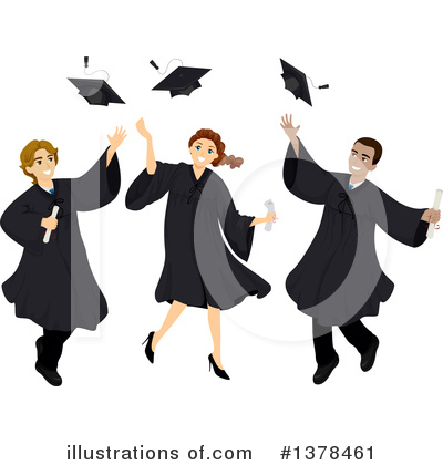 Royalty-Free (RF) Graduation Clipart Illustration by BNP Design Studio - Stock Sample #1378461