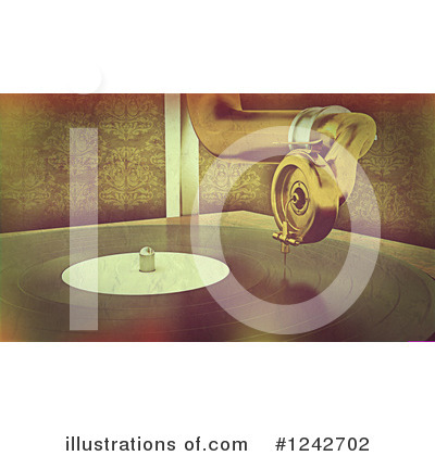 Gramophone Clipart #1242702 by KJ Pargeter