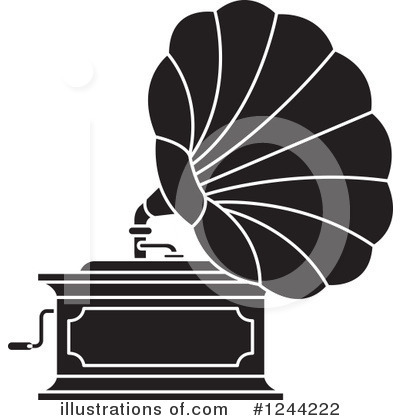 Royalty-Free (RF) Gramophone Clipart Illustration by Lal Perera - Stock Sample #1244222