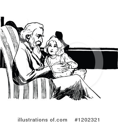 Royalty-Free (RF) Grandfather Clipart Illustration by Prawny Vintage - Stock Sample #1202321