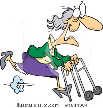 Royalty-Free (RF) Granny Clipart Illustration by toonaday - Stock Sample #1044304