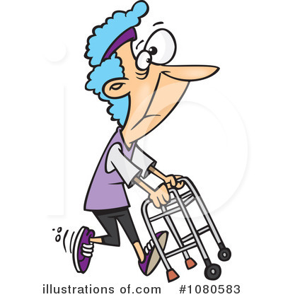Royalty-Free (RF) Granny Clipart Illustration by toonaday - Stock Sample #1080583