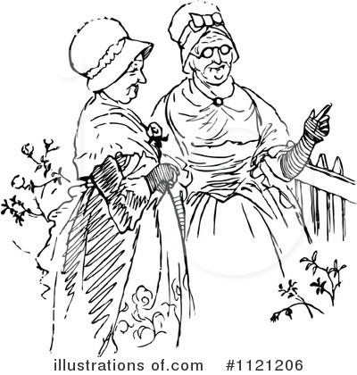 Royalty-Free (RF) Granny Clipart Illustration by Prawny Vintage - Stock Sample #1121206