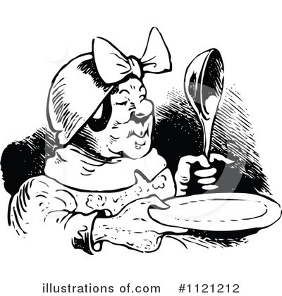 Royalty-Free (RF) Granny Clipart Illustration by Prawny Vintage - Stock Sample #1121212