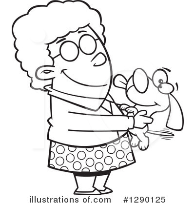 Royalty-Free (RF) Granny Clipart Illustration by toonaday - Stock Sample #1290125