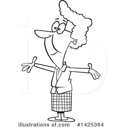 Royalty-Free (RF) Granny Clipart Illustration by toonaday - Stock Sample #1425364
