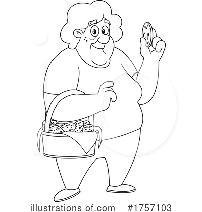 Royalty-Free (RF) Granny Clipart Illustration by Hit Toon - Stock Sample #1757103