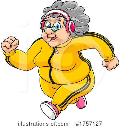 Royalty-Free (RF) Granny Clipart Illustration by Hit Toon - Stock Sample #1757127