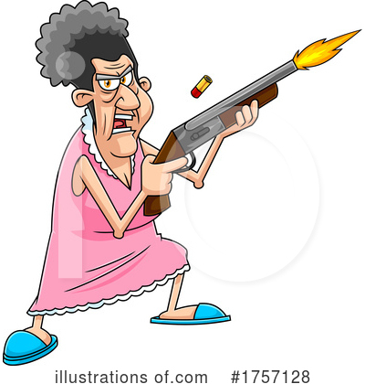 Royalty-Free (RF) Granny Clipart Illustration by Hit Toon - Stock Sample #1757128