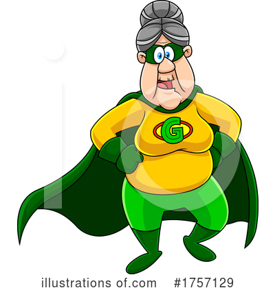 Royalty-Free (RF) Granny Clipart Illustration by Hit Toon - Stock Sample #1757129