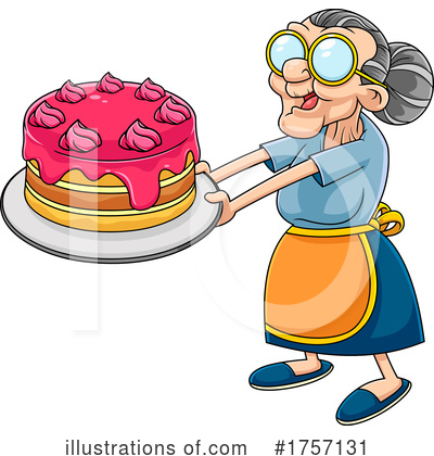 Royalty-Free (RF) Granny Clipart Illustration by Hit Toon - Stock Sample #1757131