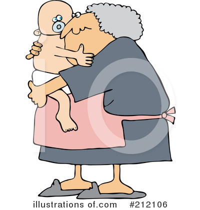 Royalty-Free (RF) Granny Clipart Illustration by djart - Stock Sample #212106