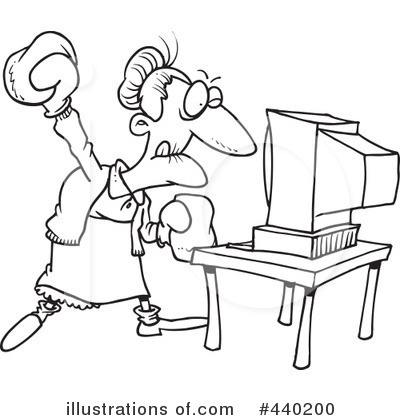 Royalty-Free (RF) Granny Clipart Illustration by toonaday - Stock Sample #440200