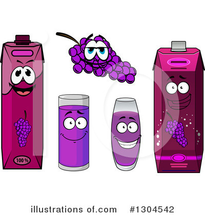 Royalty-Free (RF) Grape Clipart Illustration by Vector Tradition SM - Stock Sample #1304542